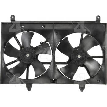 2007 Infiniti FX35 Dual Radiator and Condenser Fan Assembly Four Seasons 76003 image 2 of 2