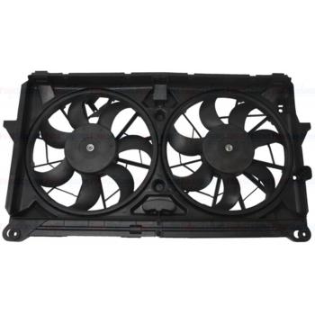 2009 Cadillac Escalade EXT Dual Radiator and Condenser Fan Assembly Four Seasons 76016 image 2 of 4
