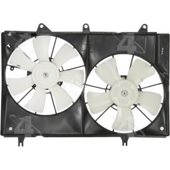2007 Cadillac CTS Dual Radiator and Condenser Fan Assembly Four Seasons 76037 image 2 of 2