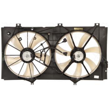 2010 Toyota Avalon Dual Radiator and Condenser Fan Assembly Four Seasons 76040 image 1 of 2