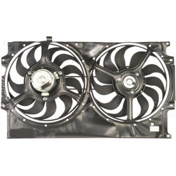 1996 Volkswagen Jetta Dual Radiator and Condenser Fan Assembly Four Seasons 76058 image 1 of 2