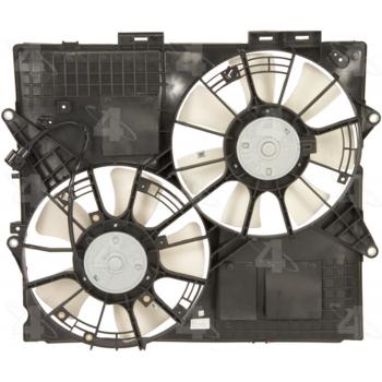 2008 Cadillac SRX Dual Radiator and Condenser Fan Assembly Four Seasons 76059 image 1 of 2