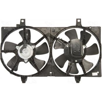 2006 Nissan Sentra Dual Radiator and Condenser Fan Assembly Four Seasons 76062 image 1 of 2