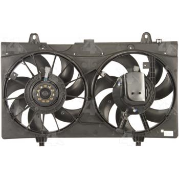 2012 Nissan Sentra Dual Radiator and Condenser Fan Assembly Four Seasons 76079 image 1 of 2