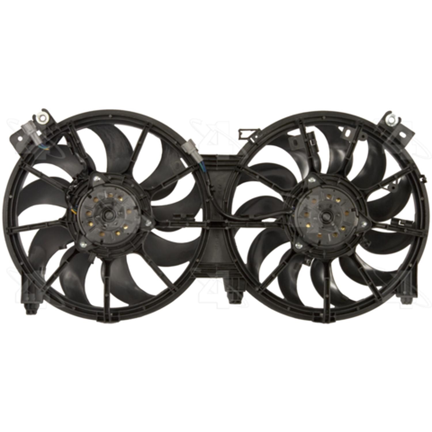 Four Seasons 76100 - Engine Cooling Fan Assembly Four Seasons 76100 Dual Radiator and Condenser Fan Assembly product image 1 of 2