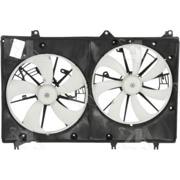 2012 Toyota Highlander Dual Radiator and Condenser Fan Assembly Four Seasons 76101 image 2 of 2