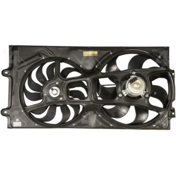 1996 Volkswagen Passat Dual Radiator and Condenser Fan Assembly Four Seasons 76102 image 1 of 2