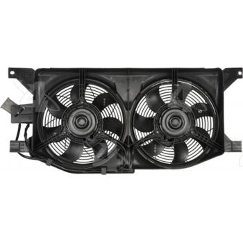 2003 Mercedes-Benz ML320 Dual Radiator and Condenser Fan Assembly Four Seasons 76142 image 2 of 2