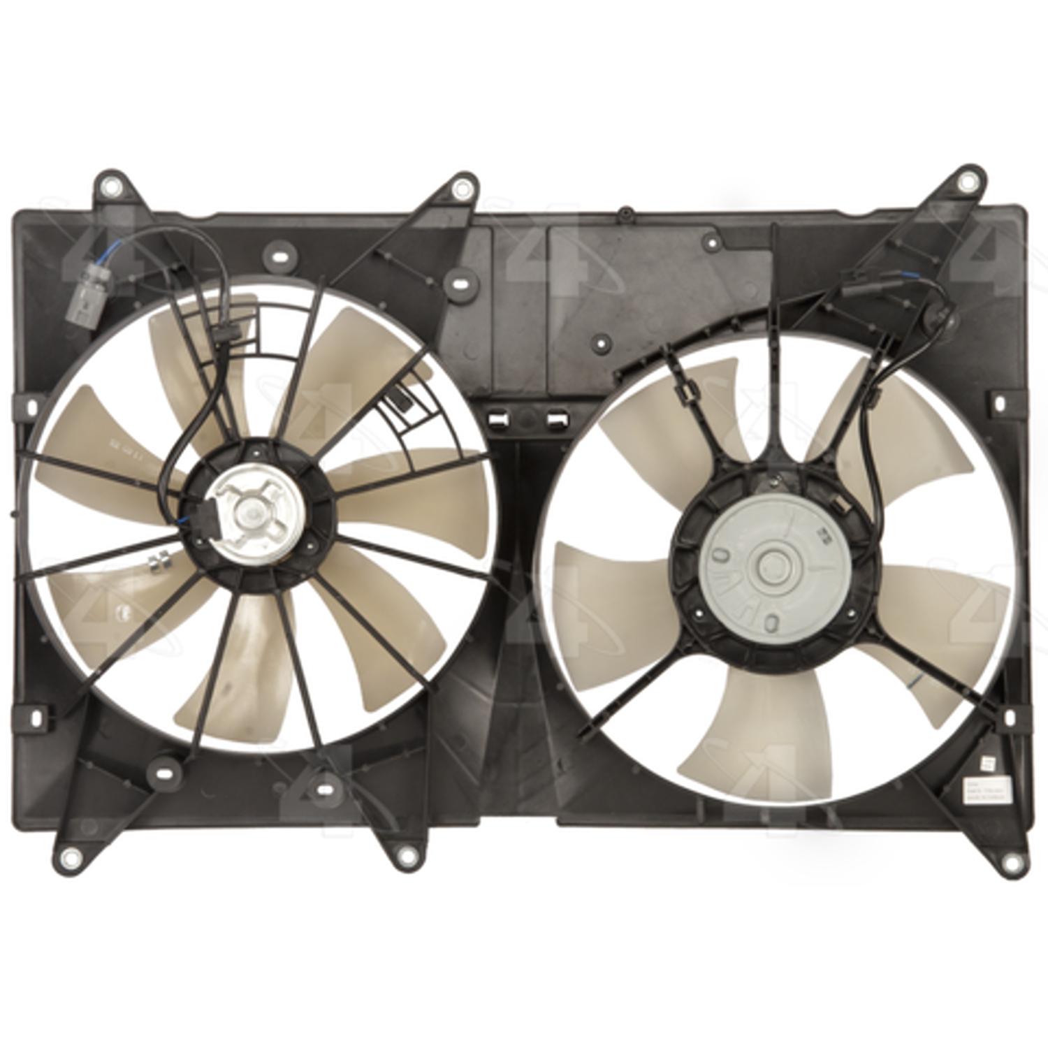 Four Seasons 76143 - Engine Cooling Fan Assembly Four Seasons 76143 Dual Radiator and Condenser Fan Assembly product image 1 of 2