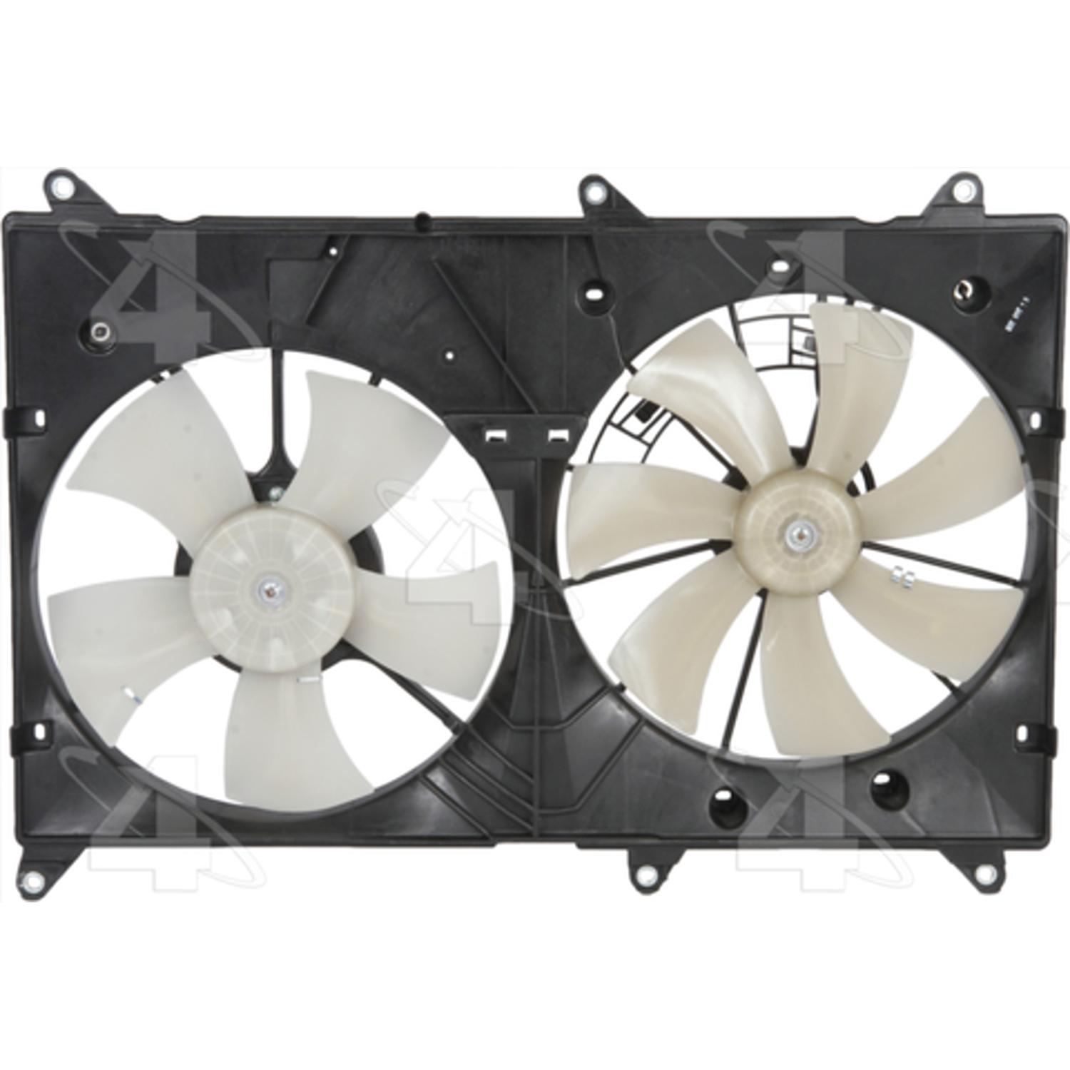 Four Seasons 76143 - Engine Cooling Fan Assembly Four Seasons 76143 Dual Radiator and Condenser Fan Assembly product image 2 of 2