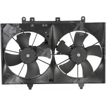 2010 Infiniti M45 Dual Radiator and Condenser Fan Assembly Four Seasons 76146 image 2 of 2