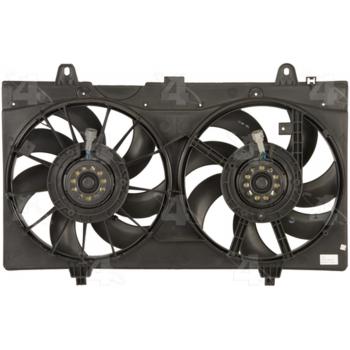 2012 Nissan Sentra Dual Radiator and Condenser Fan Assembly Four Seasons 76148 image 1 of 2