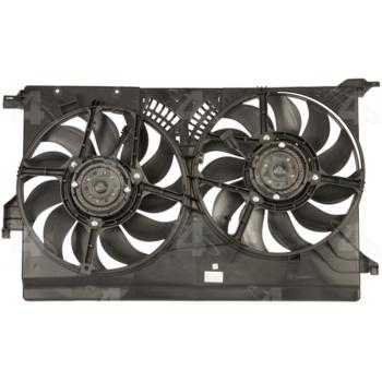 2009 Saab 9-3 Dual Radiator and Condenser Fan Assembly