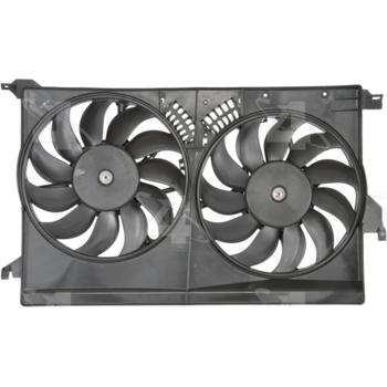 2009 Saab 9-3 Dual Radiator and Condenser Fan Assembly Four Seasons 76161 image 2 of 2