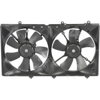 2003 Mitsubishi Lancer Dual Radiator and Condenser Fan Assembly Four Seasons 76163 image 2 of 2