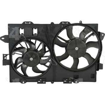 2008 Pontiac Torrent Dual Radiator and Condenser Fan Assembly Four Seasons 76166 image 2 of 2
