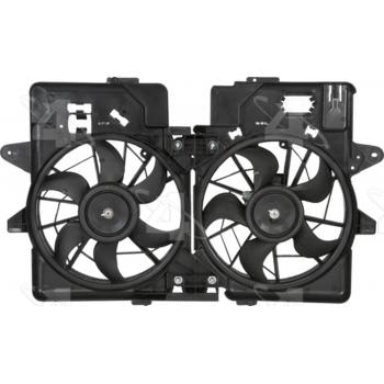 2004 Ford Escape Dual Radiator and Condenser Fan Assembly Four Seasons 76167 image 2 of 2