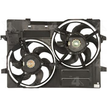 2008 Jaguar X-Type Dual Radiator and Condenser Fan Assembly