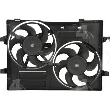 2008 Jaguar X-Type Dual Radiator and Condenser Fan Assembly Four Seasons 76170 image 2 of 2