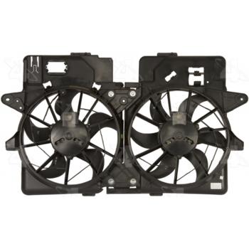 2004 Mazda Tribute Dual Radiator and Condenser Fan Assembly Four Seasons 76174 image 1 of 2