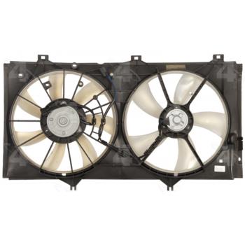 2010 Lexus ES350 Dual Radiator and Condenser Fan Assembly Four Seasons 76187 image 1 of 4