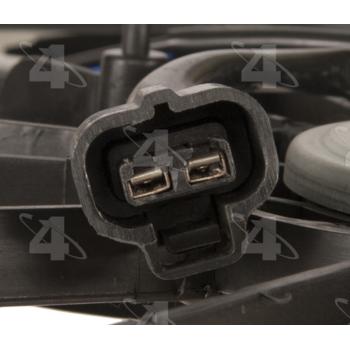 2010 Lexus ES350 Dual Radiator and Condenser Fan Assembly Four Seasons 76187 image 3 of 4