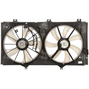 2010 Lexus ES350 Dual Radiator and Condenser Fan Assembly Four Seasons 76188 image 1 of 2