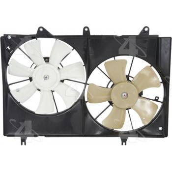 2003 Cadillac CTS Dual Radiator and Condenser Fan Assembly Four Seasons 76189 image 2 of 2