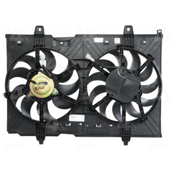 2015 Nissan Rogue Select Dual Radiator and Condenser Fan Assembly