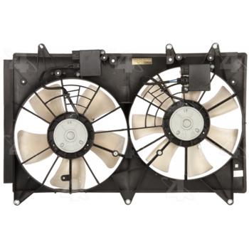 2007 Mazda CX-7 Dual Radiator and Condenser Fan Assembly Four Seasons 76193 image 1 of 2