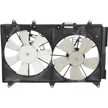 2007 Mazda CX-7 Dual Radiator and Condenser Fan Assembly Four Seasons 76193 image 2 of 2