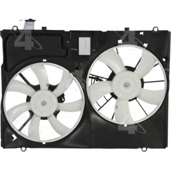 2008 Toyota Sienna Dual Radiator and Condenser Fan Assembly Four Seasons 76195 image 2 of 2