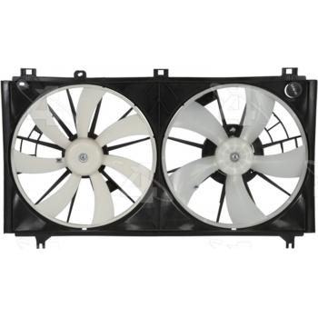2010 Lexus IS250 Dual Radiator and Condenser Fan Assembly Four Seasons 76198 image 2 of 2