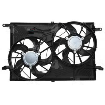 2009 Chevrolet Traverse Dual Radiator and Condenser Fan Assembly Four Seasons 76206 image 1 of 2