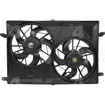 2009 Chevrolet Traverse Dual Radiator and Condenser Fan Assembly Four Seasons 76206 image 2 of 2
