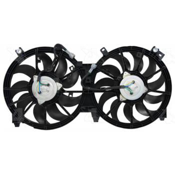 2013 Nissan Maxima Dual Radiator and Condenser Fan Assembly Four Seasons 76209 image 1 of 2