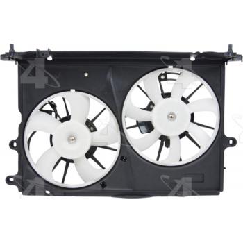 2010 Toyota Matrix Dual Radiator and Condenser Fan Assembly Four Seasons 76224 image 2 of 4