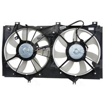 2009 Toyota Camry Dual Radiator and Condenser Fan Assembly Four Seasons 76225 image 1 of 4