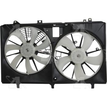 2008 Lexus RX350 Dual Radiator and Condenser Fan Assembly Four Seasons 76242 image 2 of 4