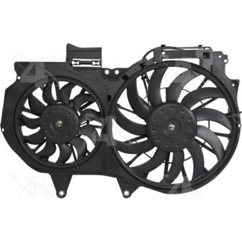 2006 Audi A4 Dual Radiator and Condenser Fan Assembly Four Seasons 76248 image 2 of 4