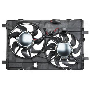 2010 Mazda 6 Dual Radiator and Condenser Fan Assembly Four Seasons 76249 image 1 of 4