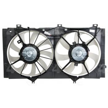 2013 Toyota Venza Dual Radiator and Condenser Fan Assembly Four Seasons 76253 image 1 of 4