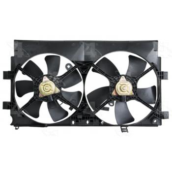 2008 Mitsubishi Lancer Dual Radiator and Condenser Fan Assembly Four Seasons 76255 image 1 of 4