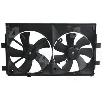 2008 Mitsubishi Lancer Dual Radiator and Condenser Fan Assembly Four Seasons 76255 image 2 of 4