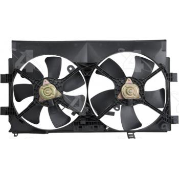2008 Mitsubishi Lancer Dual Radiator and Condenser Fan Assembly Four Seasons 76255 image 4 of 4