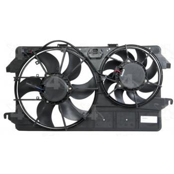 2013 Ford Transit Connect Dual Radiator and Condenser Fan Assembly Four Seasons 76256 image 1 of 4