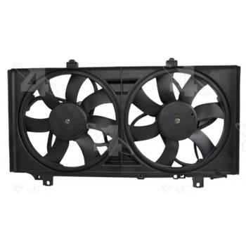 2010 Chevrolet Camaro Dual Radiator and Condenser Fan Assembly Four Seasons 76259 image 2 of 4