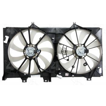 2014 Toyota Camry Dual Radiator and Condenser Fan Assembly Four Seasons 76260 image 1 of 4