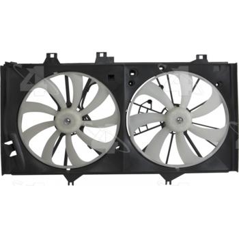 2014 Toyota Camry Dual Radiator and Condenser Fan Assembly Four Seasons 76260 image 2 of 4