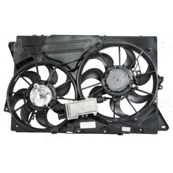 2010 Ford Flex Dual Radiator and Condenser Fan Assembly Four Seasons 76264 image 1 of 4